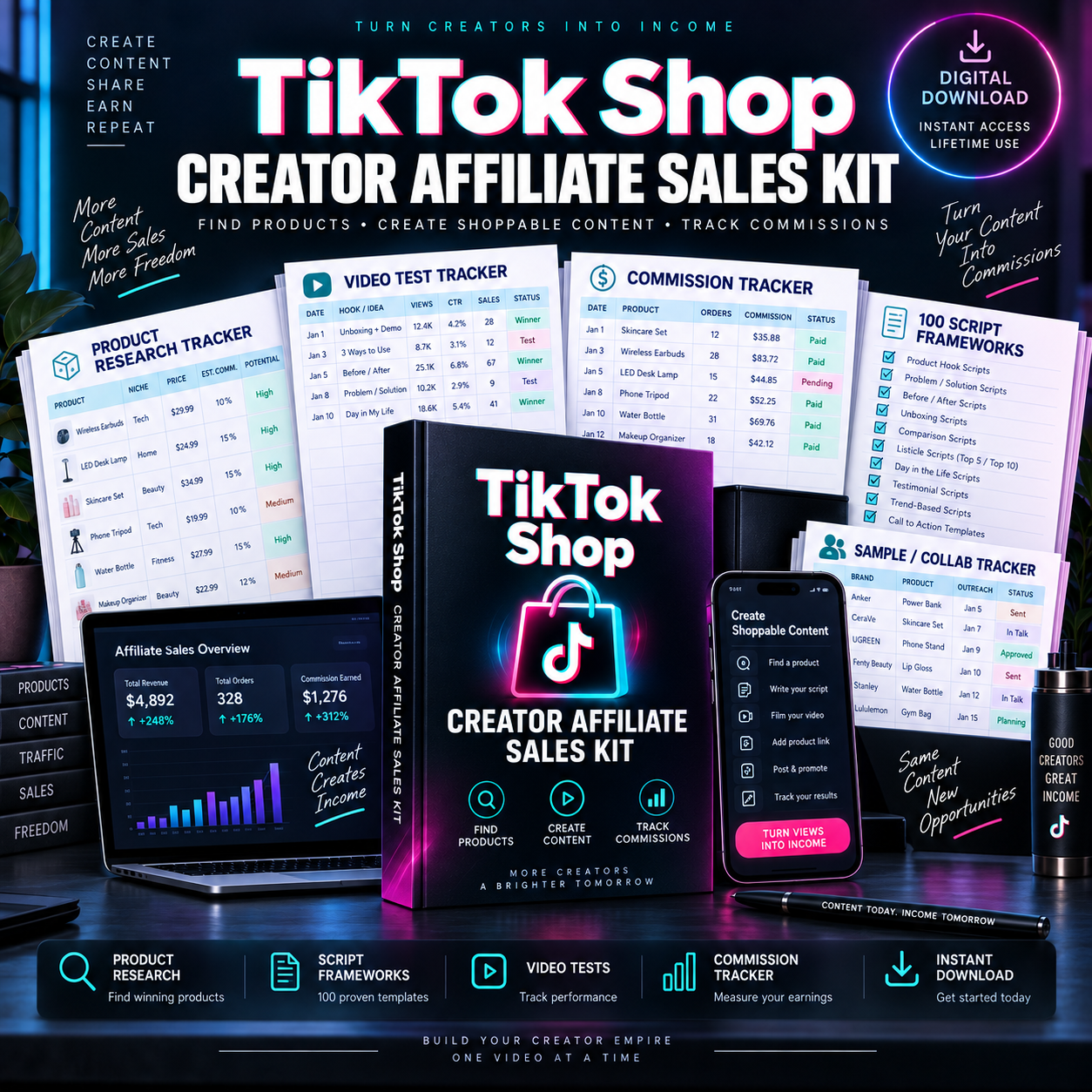 TikTok Shop Creator Affiliate Sales Kit