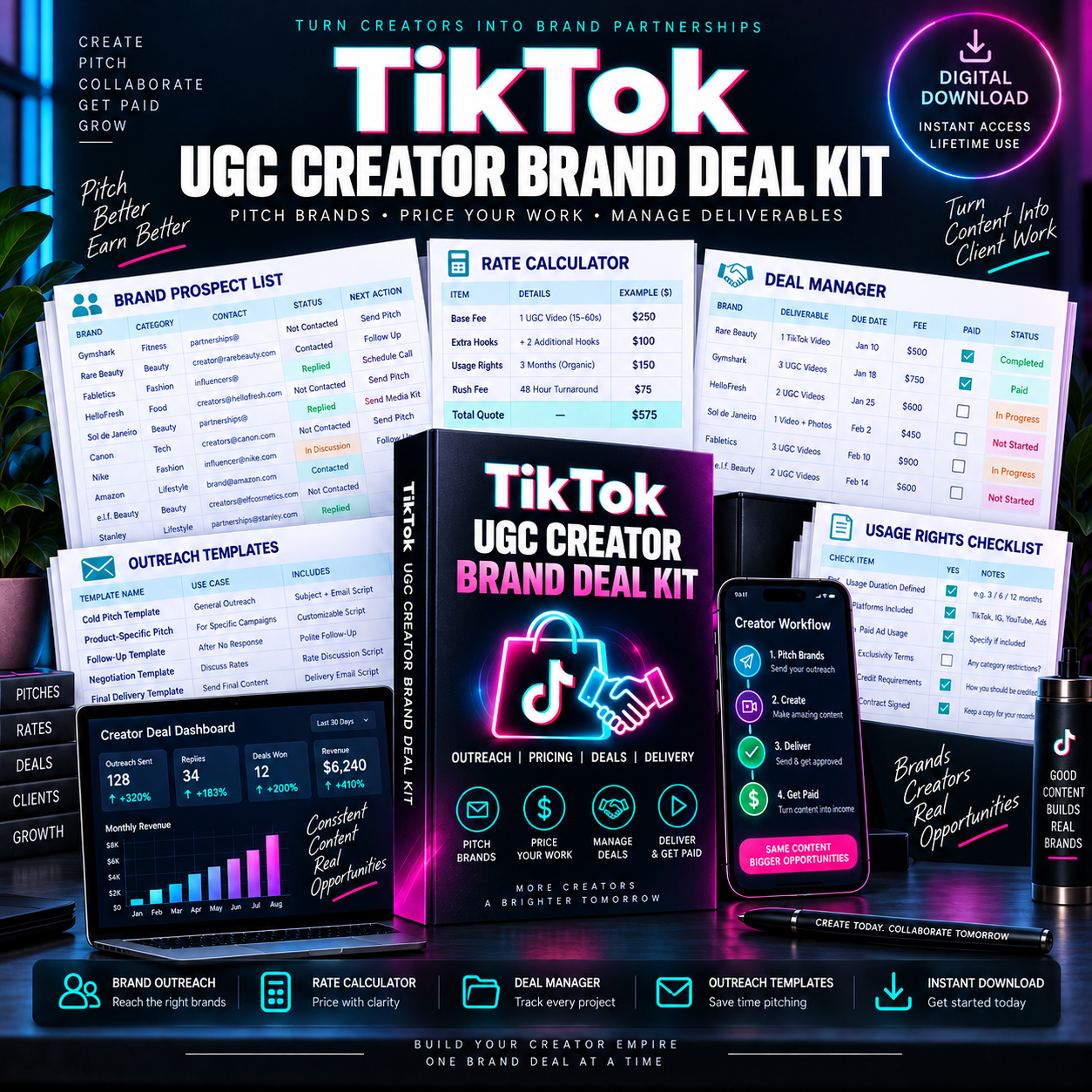 TikTok UGC Creator Brand Deal Kit
