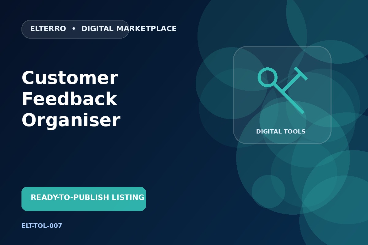 Customer Feedback Organiser