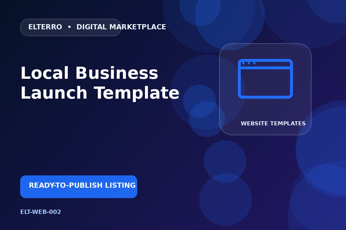 Local Business Launch Template
