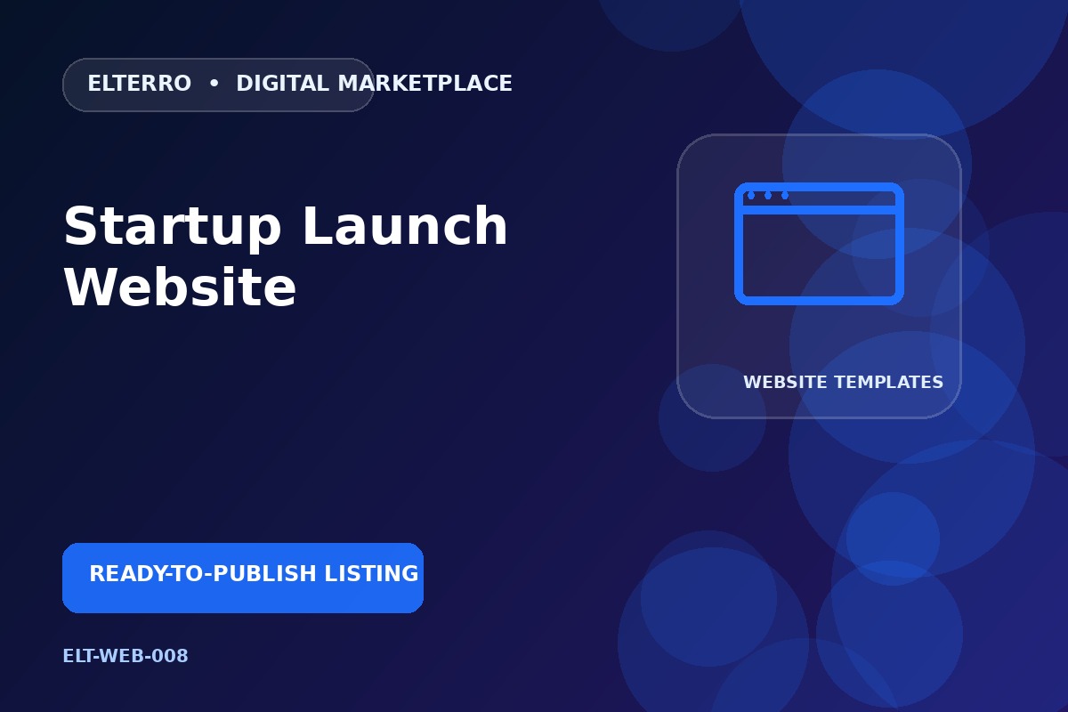Startup Launch Website