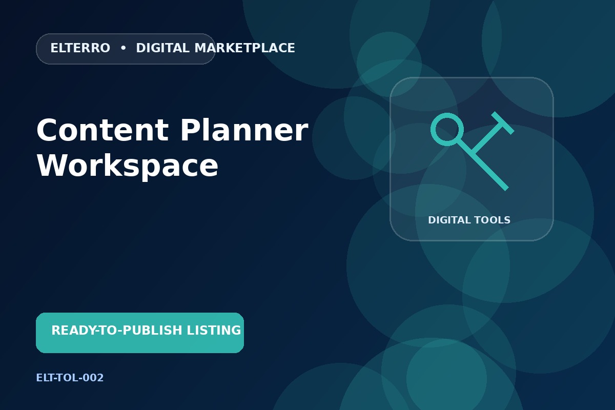 Content Planner Workspace