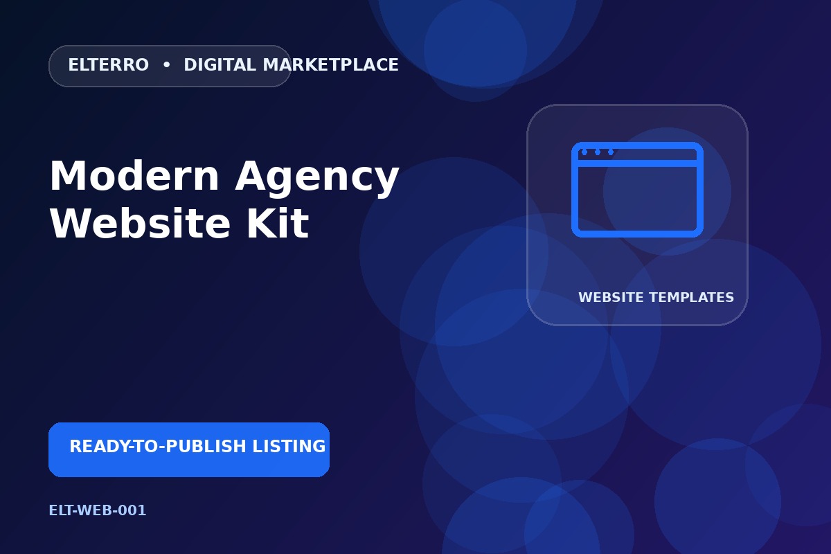 Modern Agency Website Kit