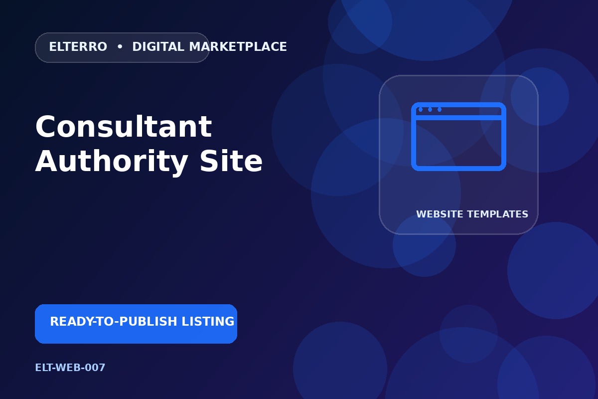 Consultant Authority Site