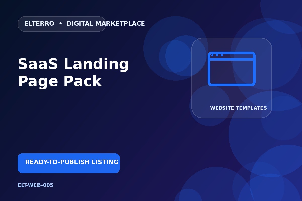 SaaS Landing Page Pack