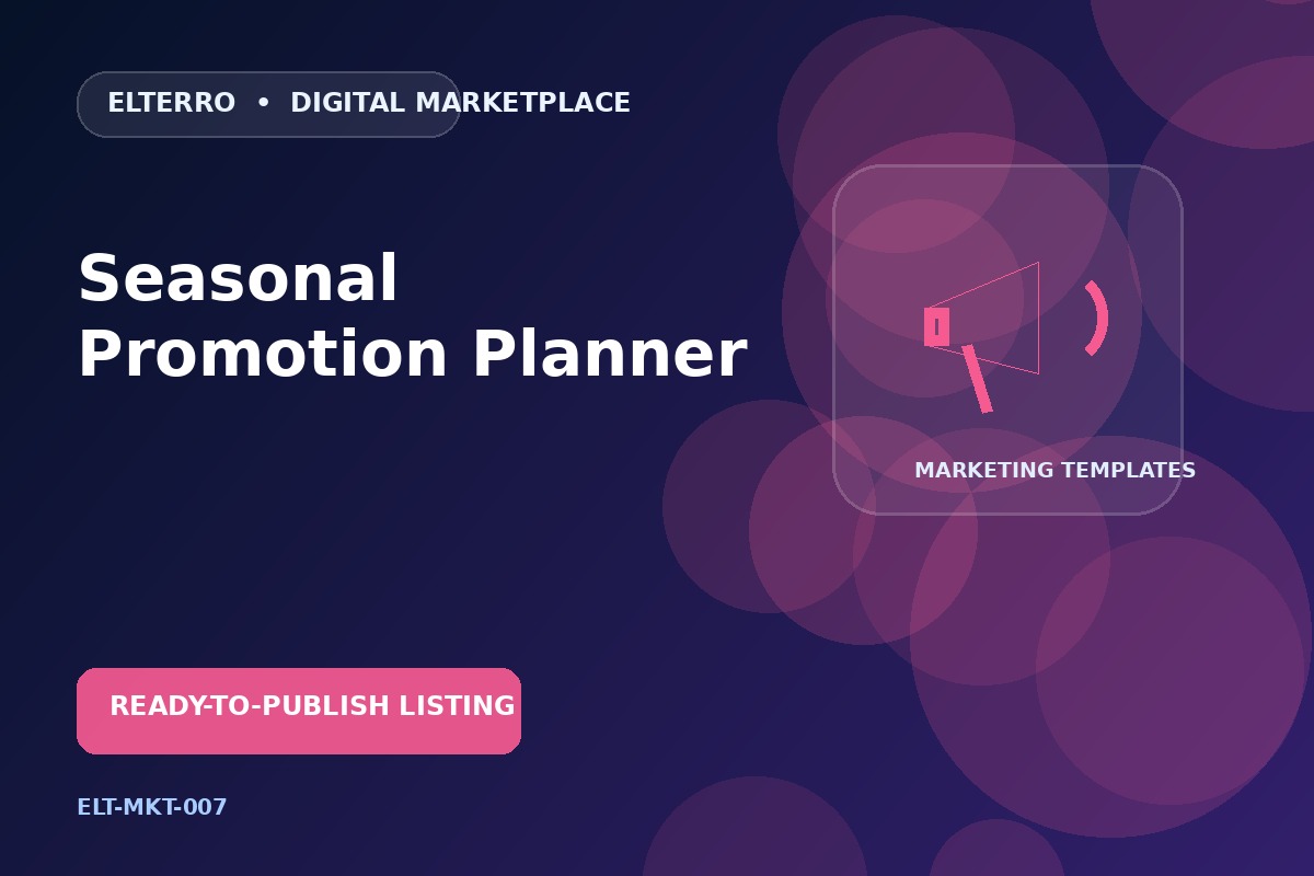 Seasonal Promotion Planner