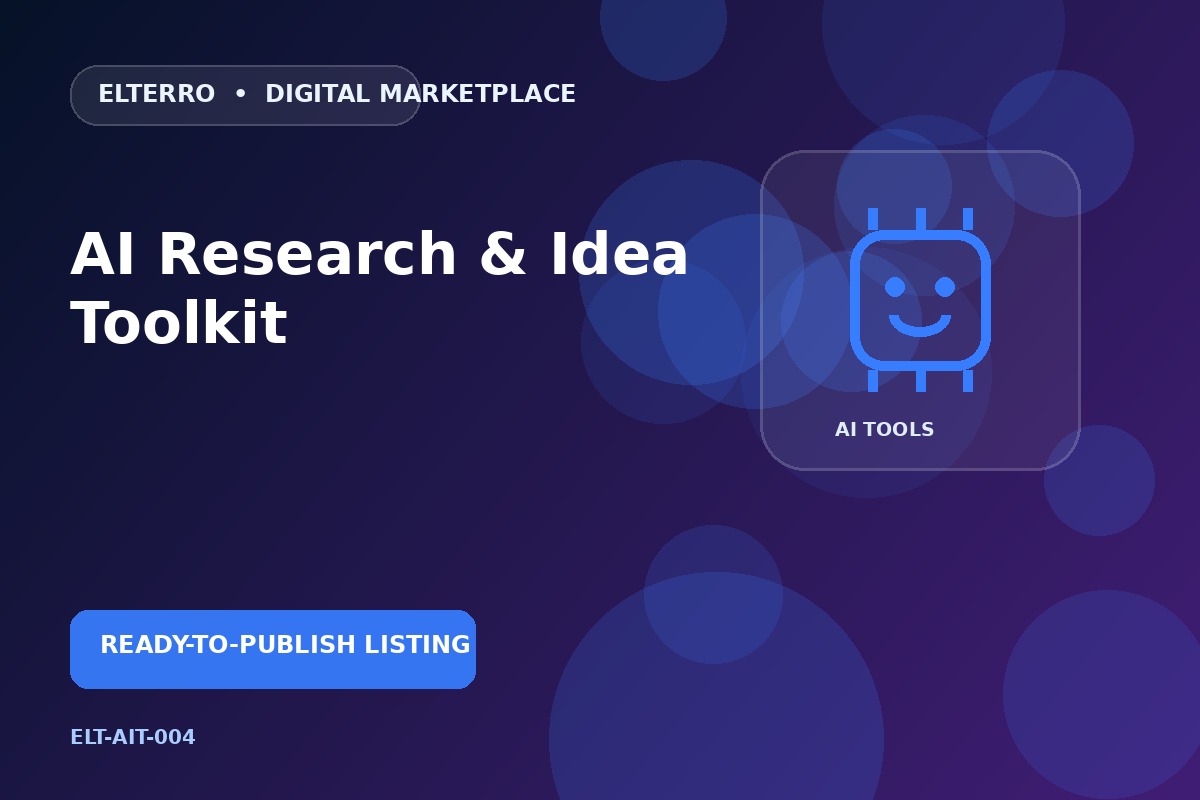 AI Research & Idea Toolkit