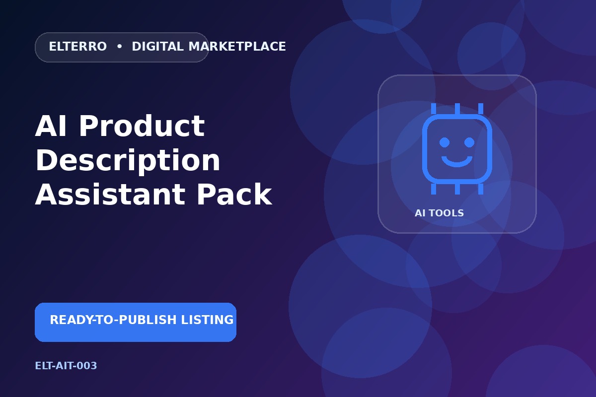 AI Product Description Assistant Pack