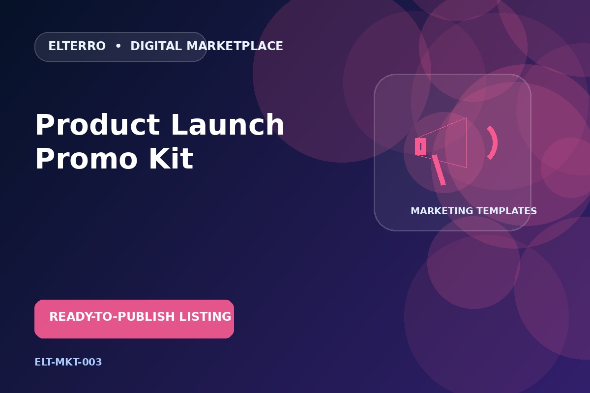 Product Launch Promo Kit