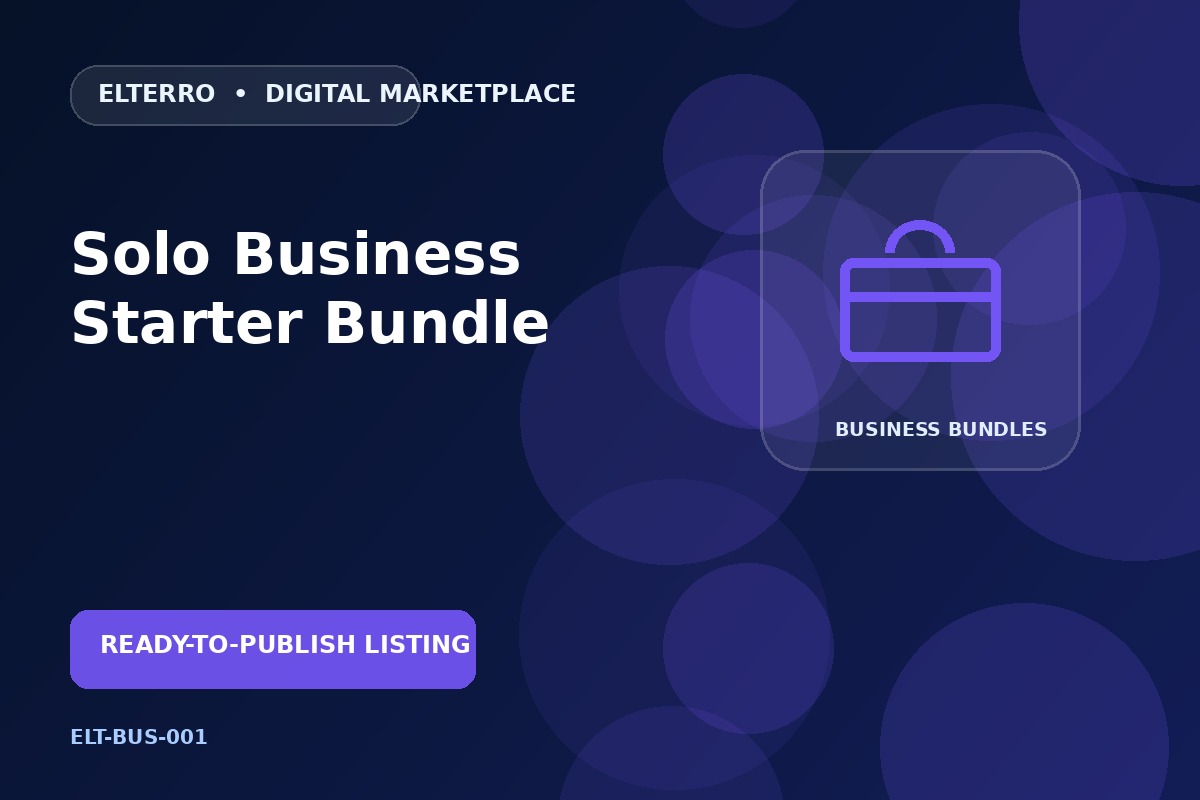 Solo Business Starter Bundle