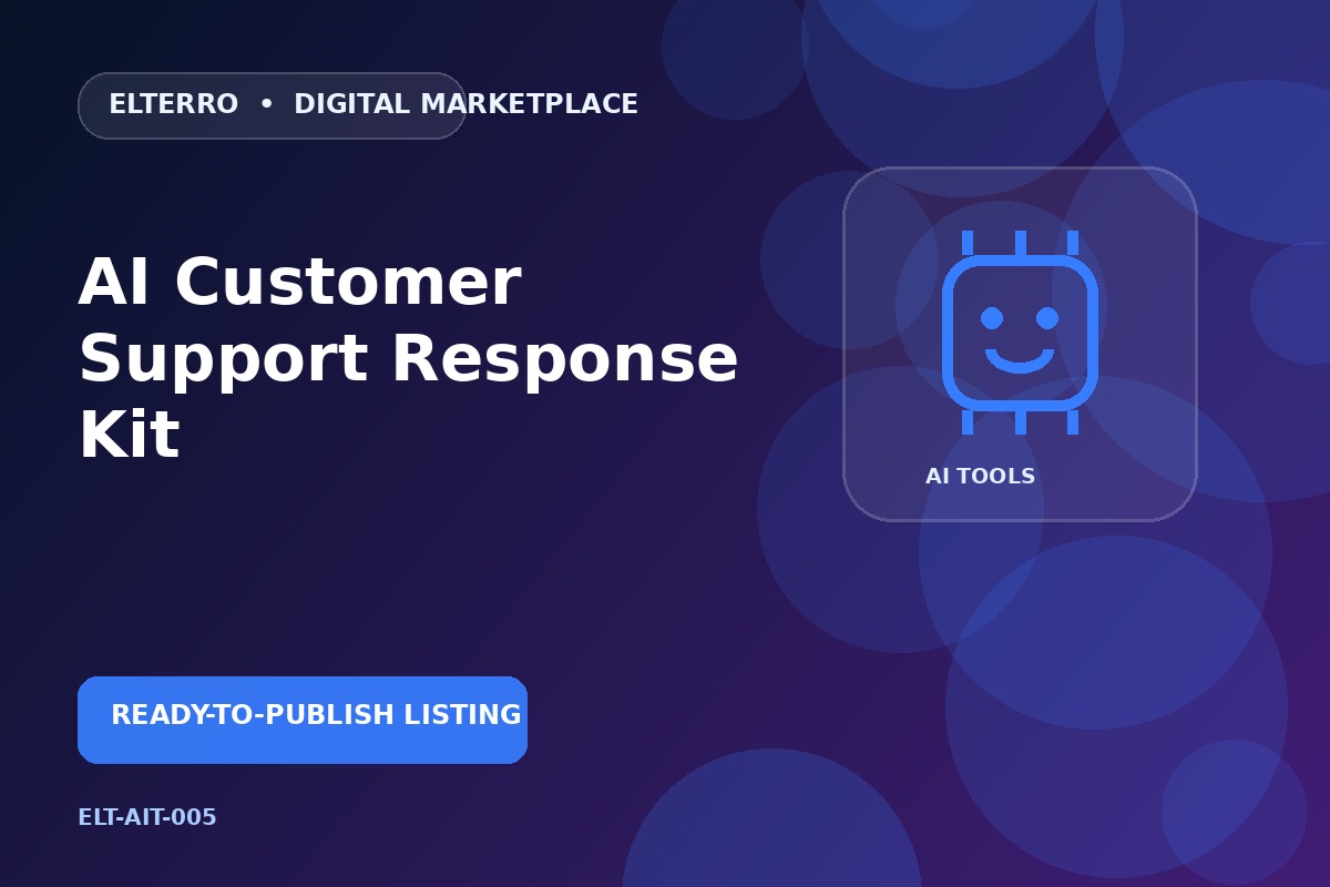 AI Customer Support Response Kit