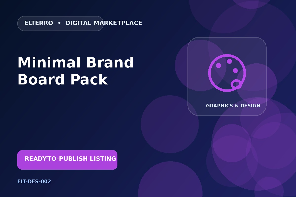 Minimal Brand Board Pack
