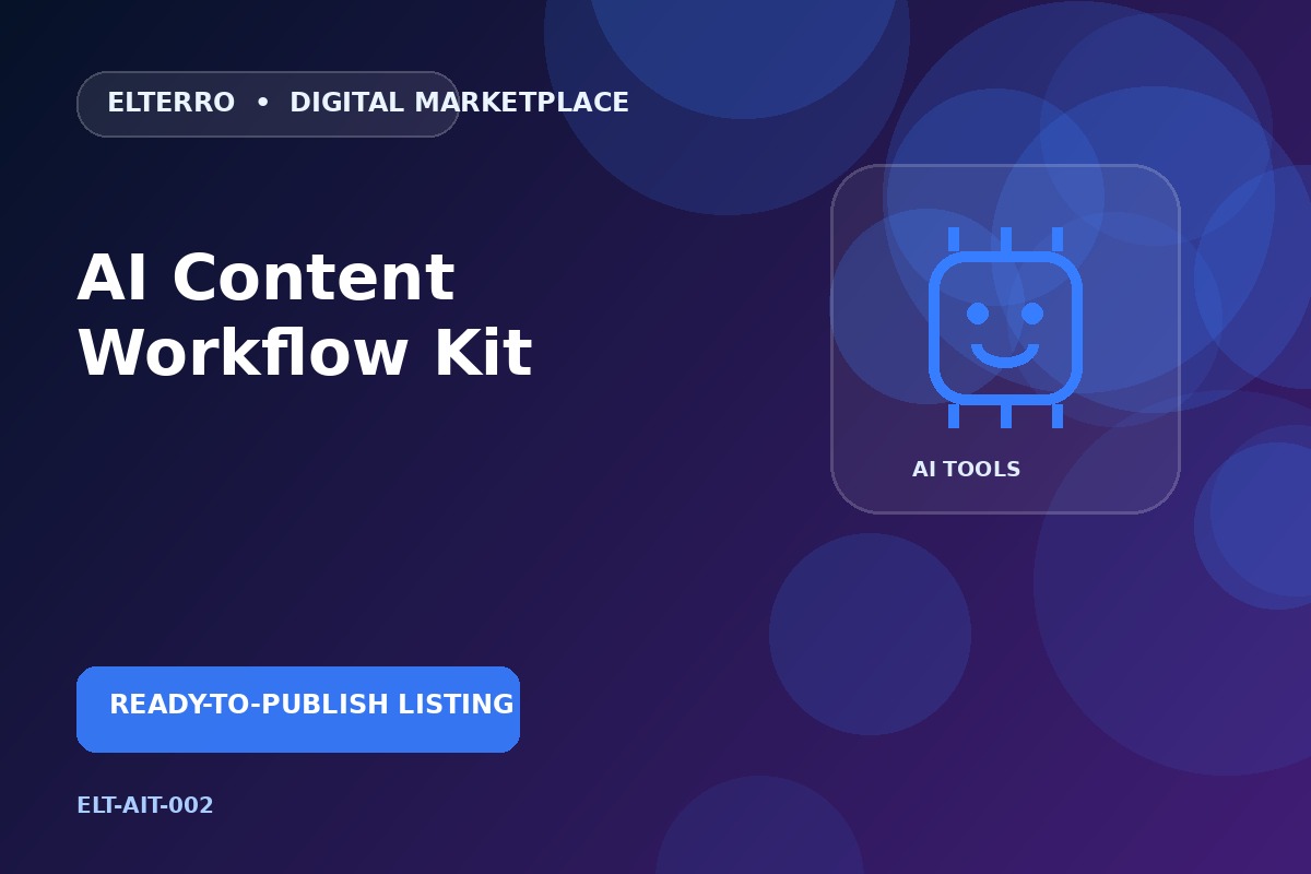 AI Content Workflow Kit