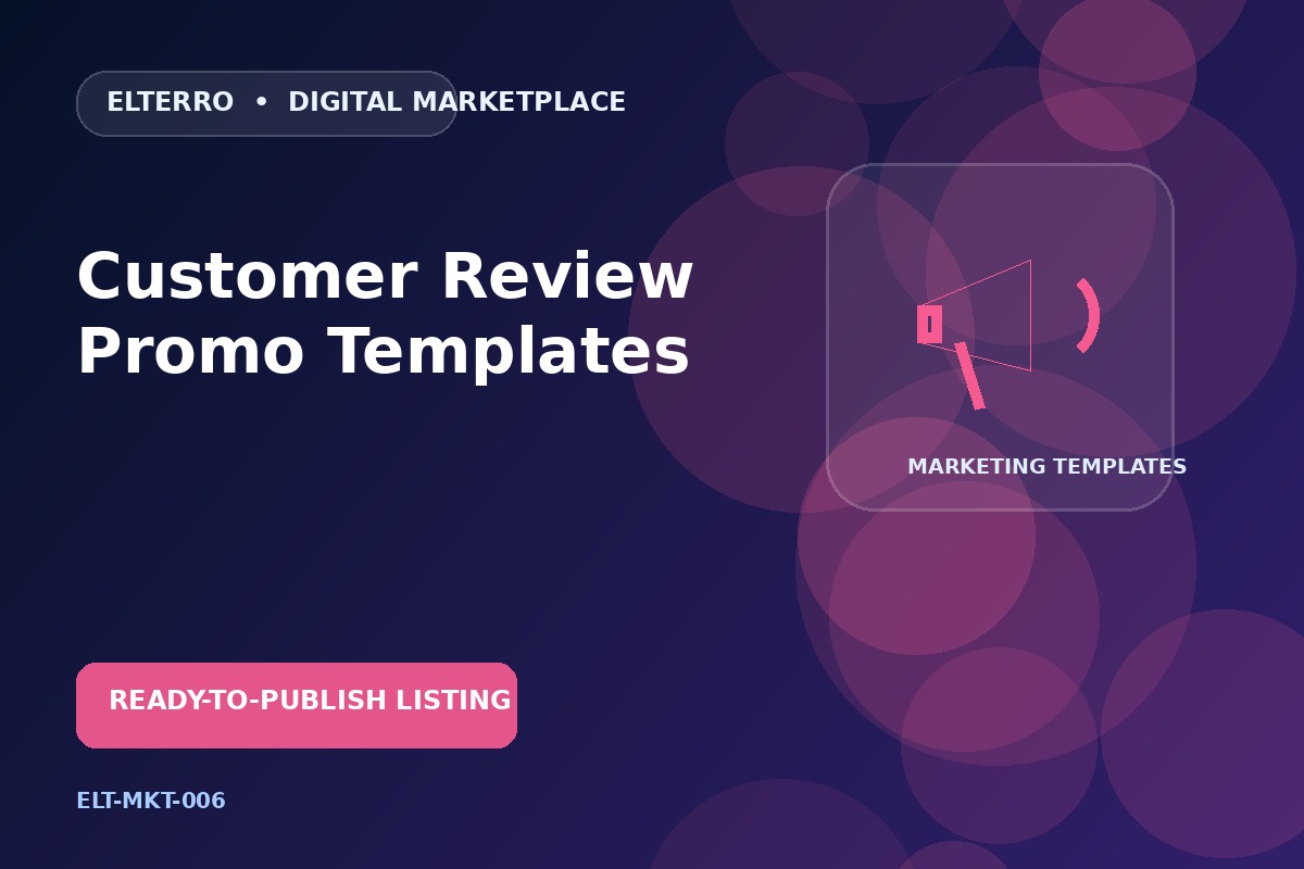 Customer Review Promo Templates
