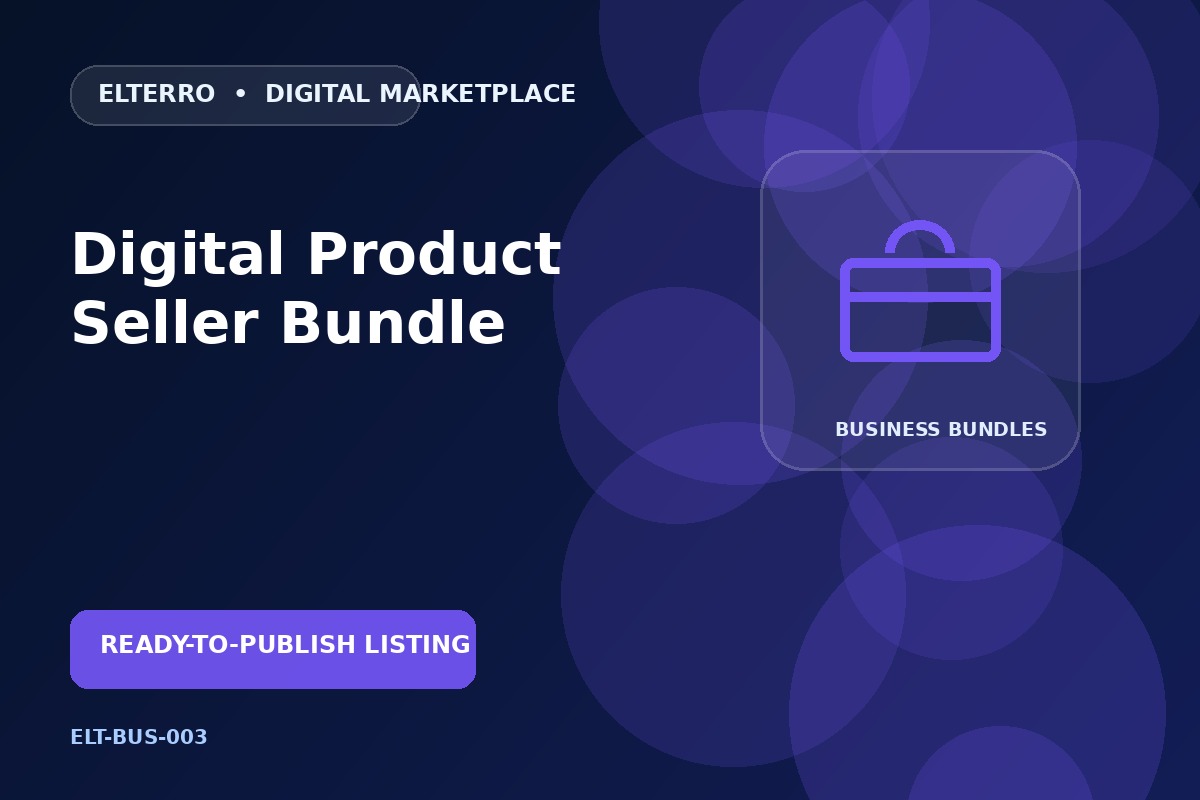 Digital Product Seller Bundle