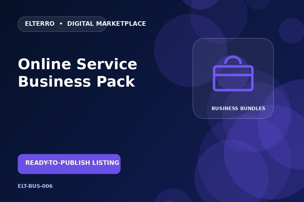 Online Service Business Pack