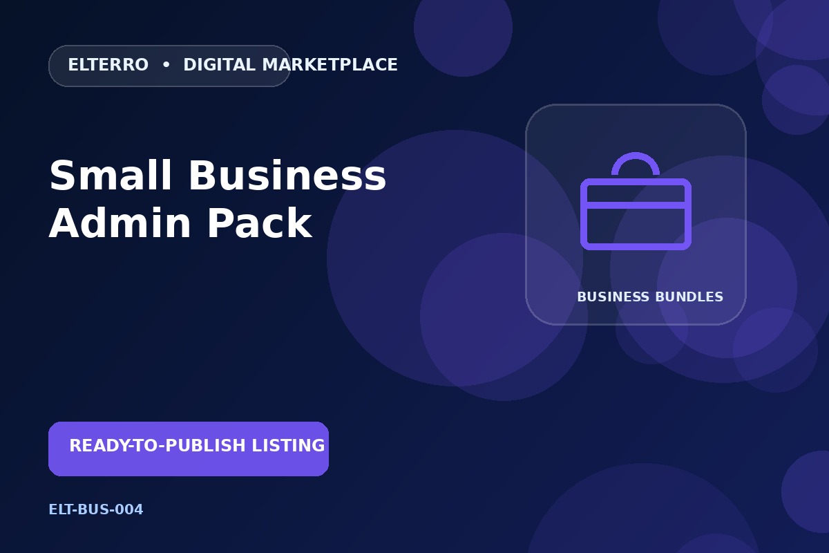 Small Business Admin Pack