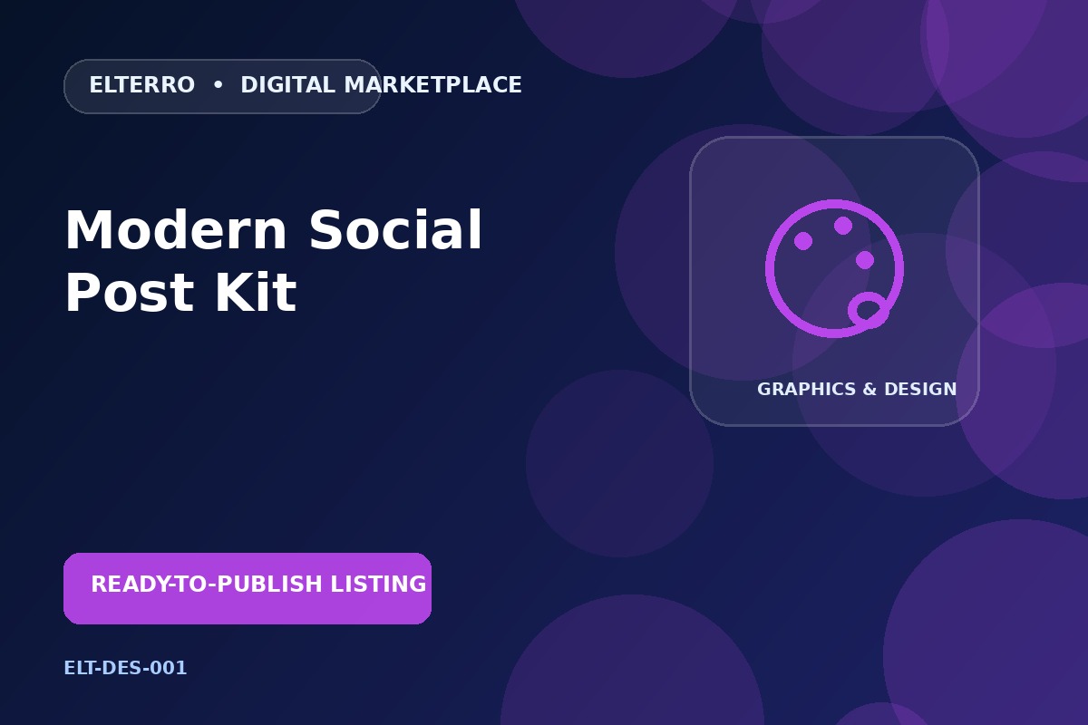 Modern Social Post Kit