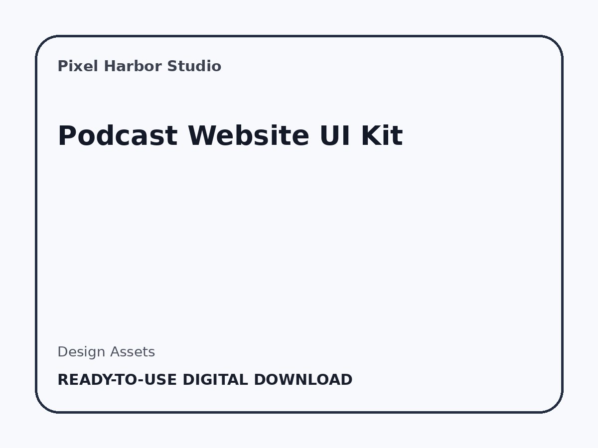 Podcast Website UI Kit