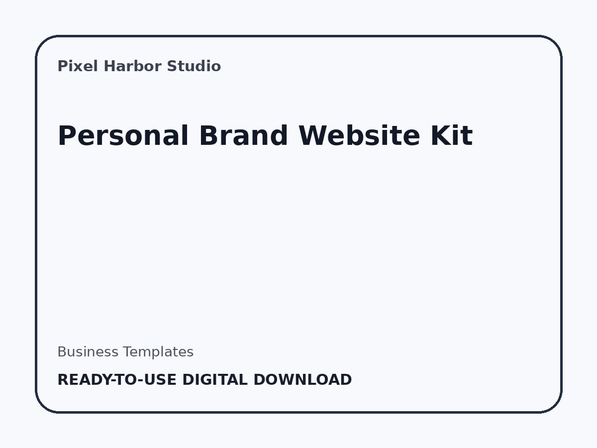Personal Brand Website Kit