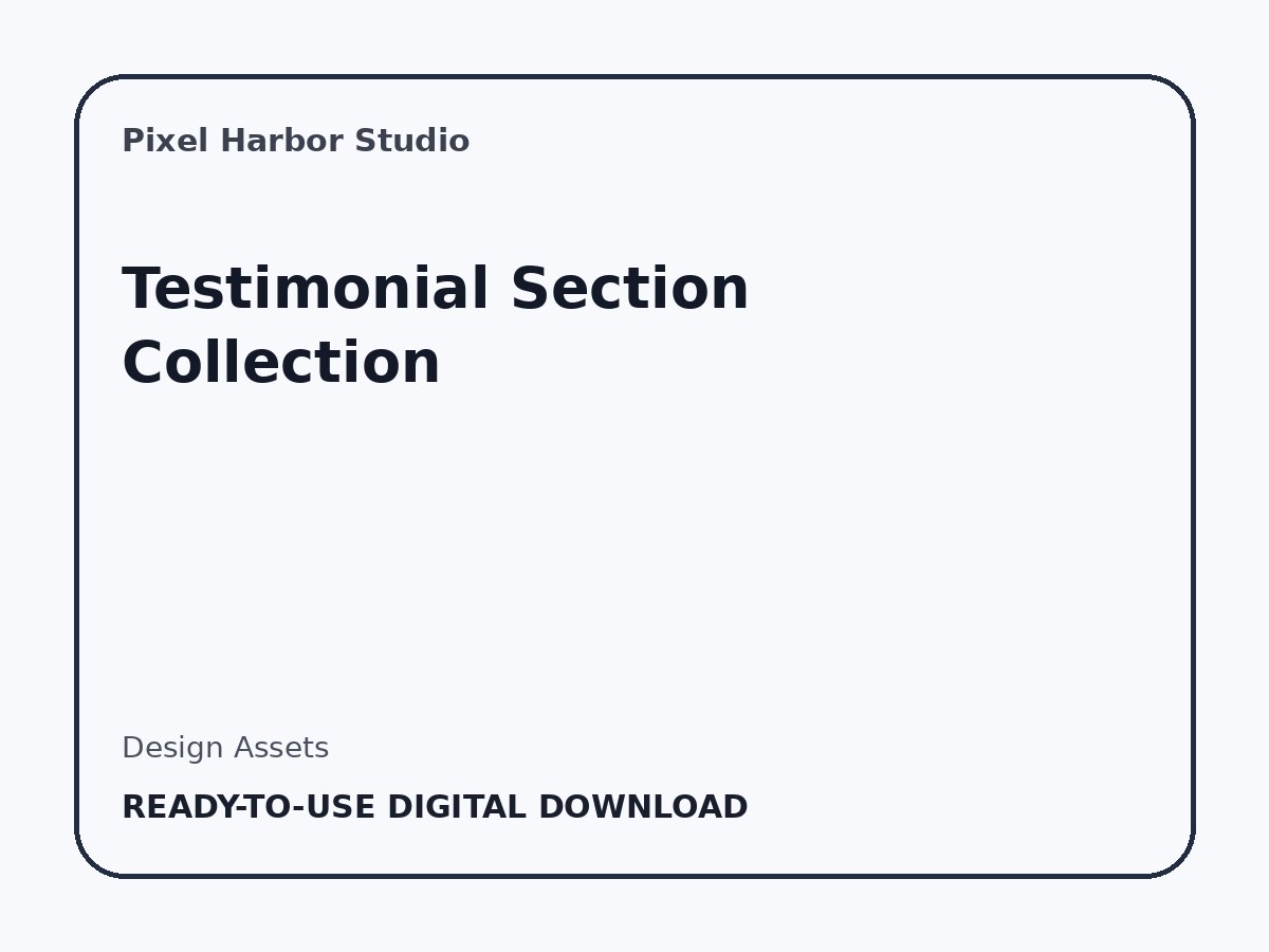 Testimonial Section Collection