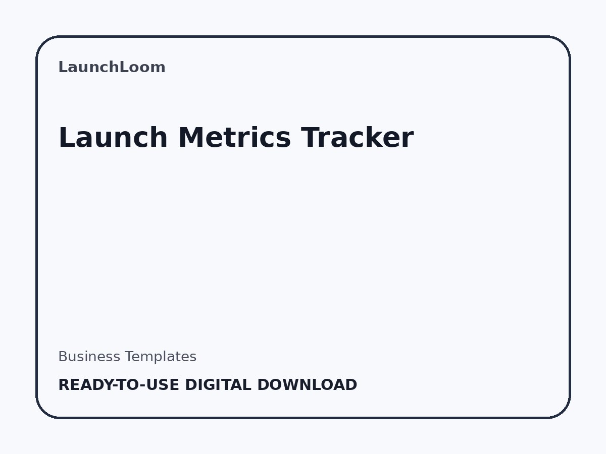 Launch Metrics Tracker