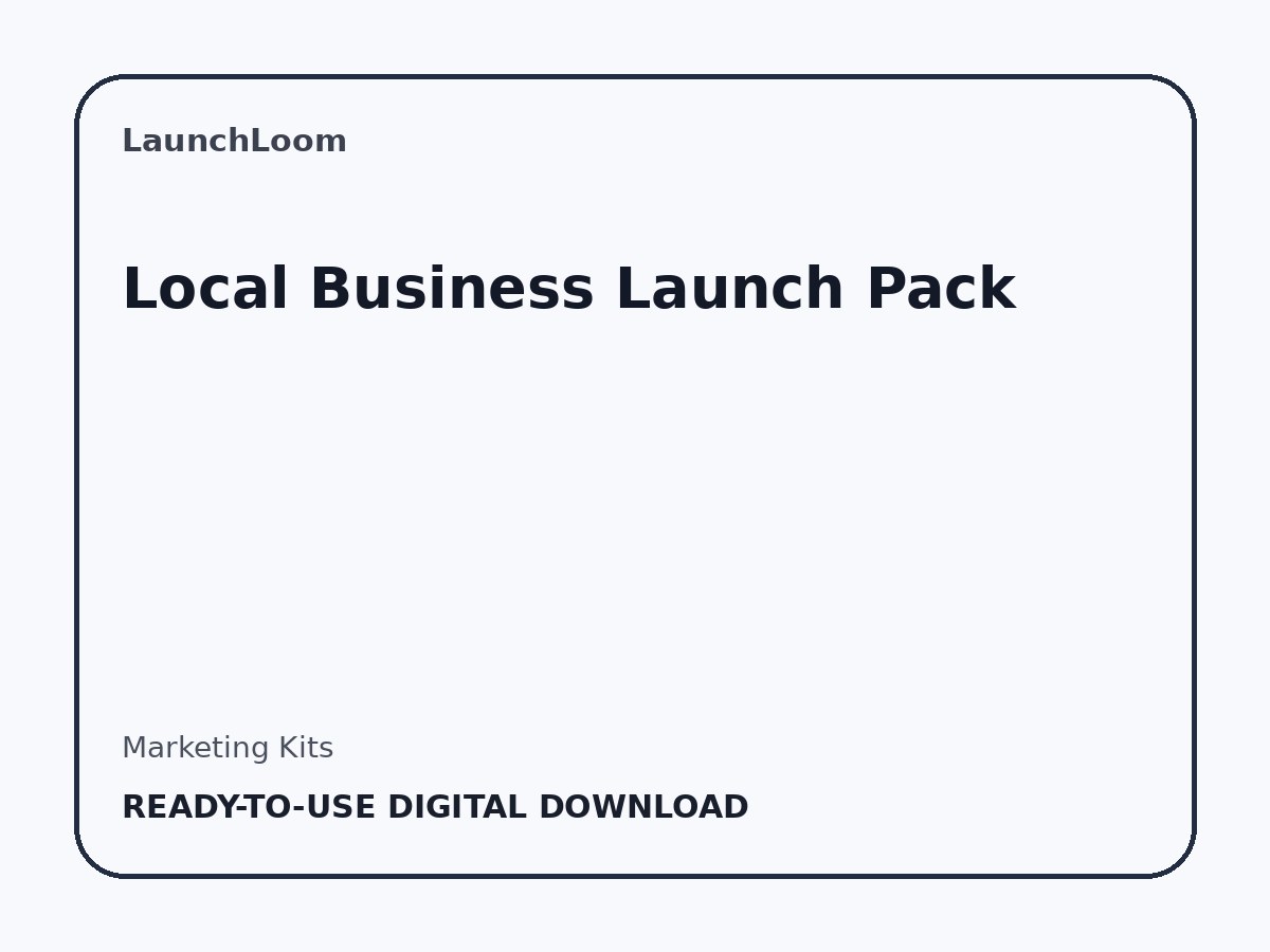 Local Business Launch Pack