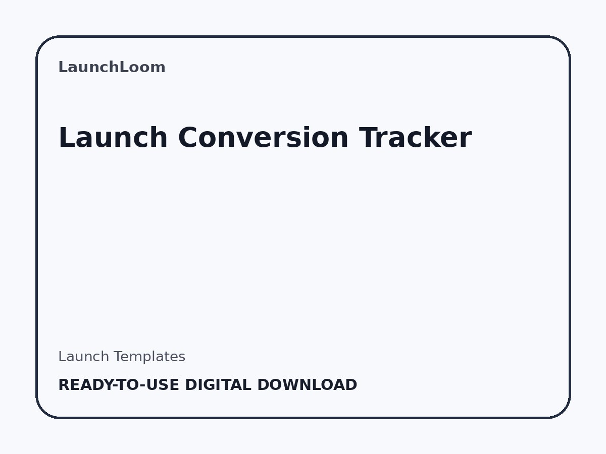 Launch Conversion Tracker