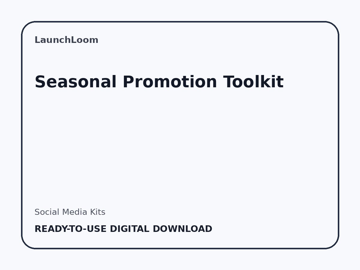 Seasonal Promotion Toolkit