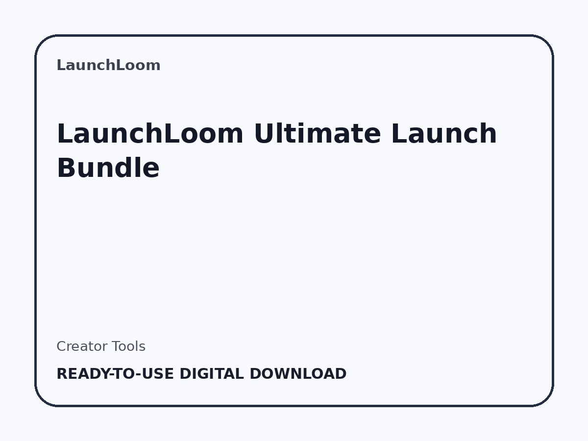 LaunchLoom Ultimate Launch Bundle