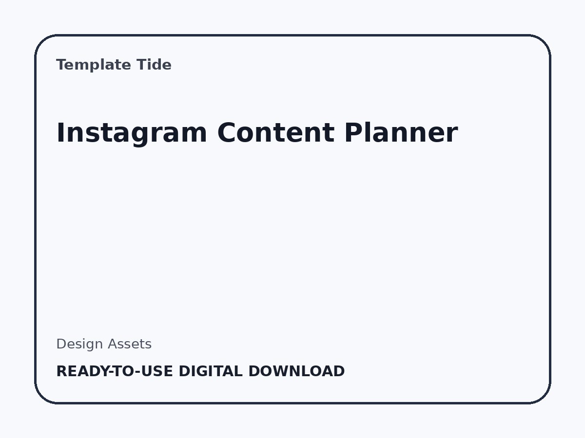 Instagram Content Planner