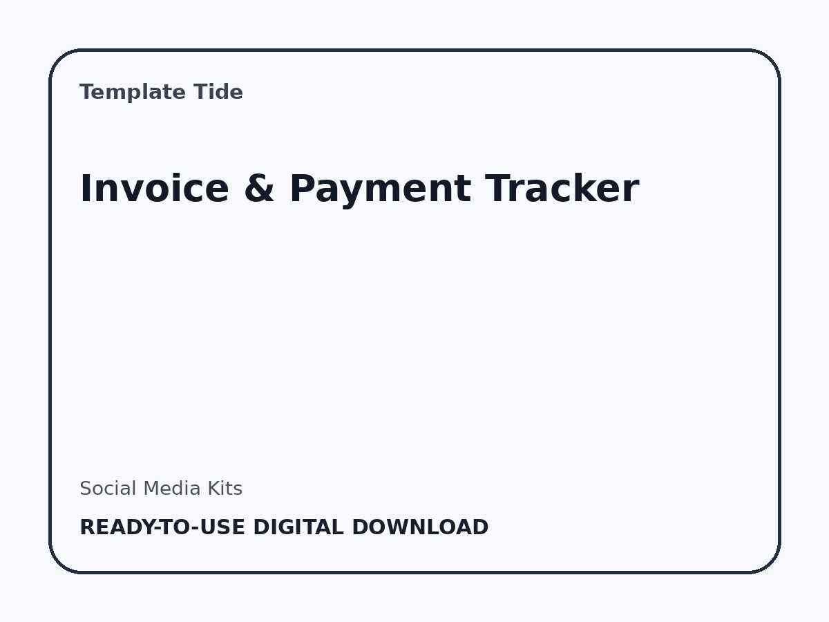 Invoice & Payment Tracker