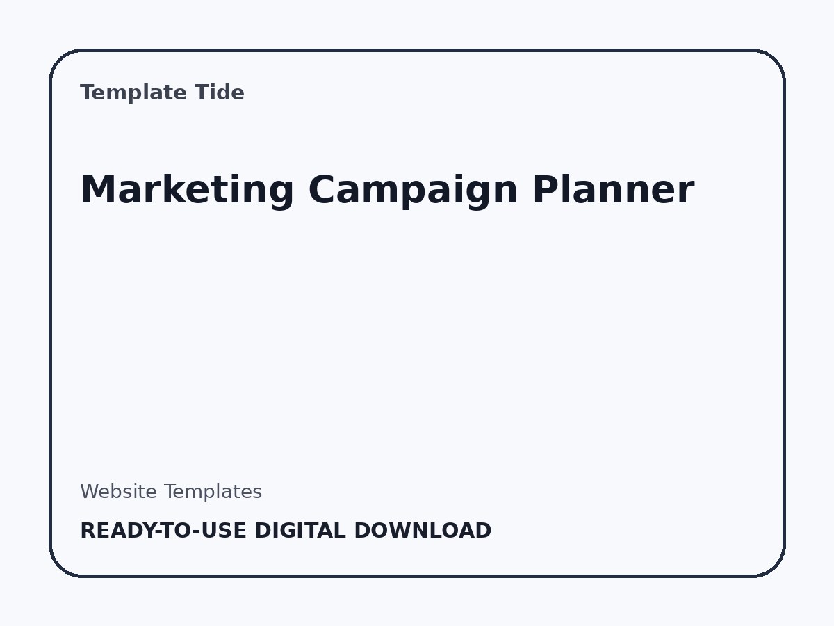 Marketing Campaign Planner