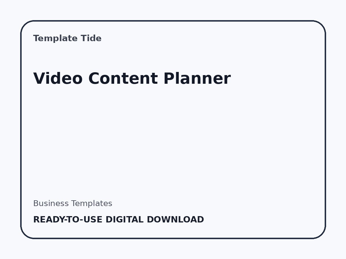 Video Content Planner
