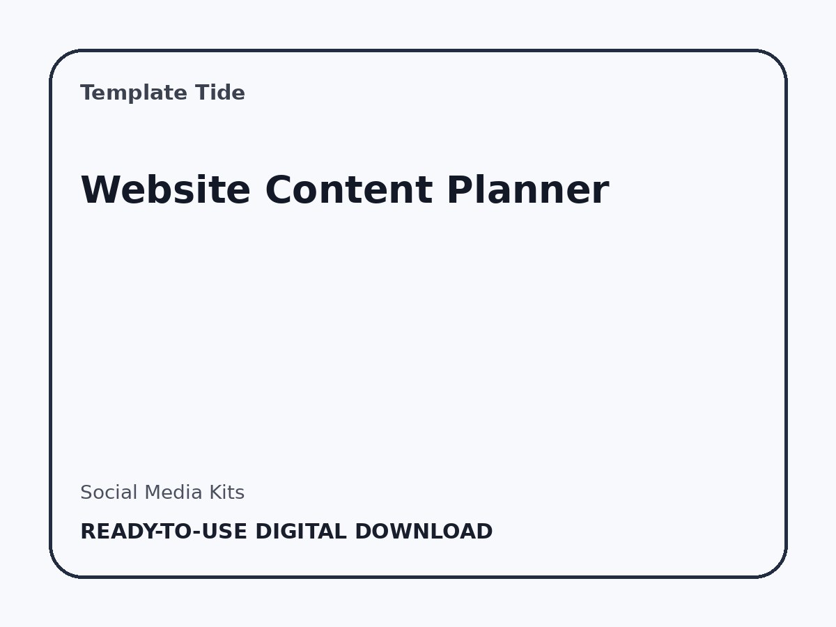Website Content Planner