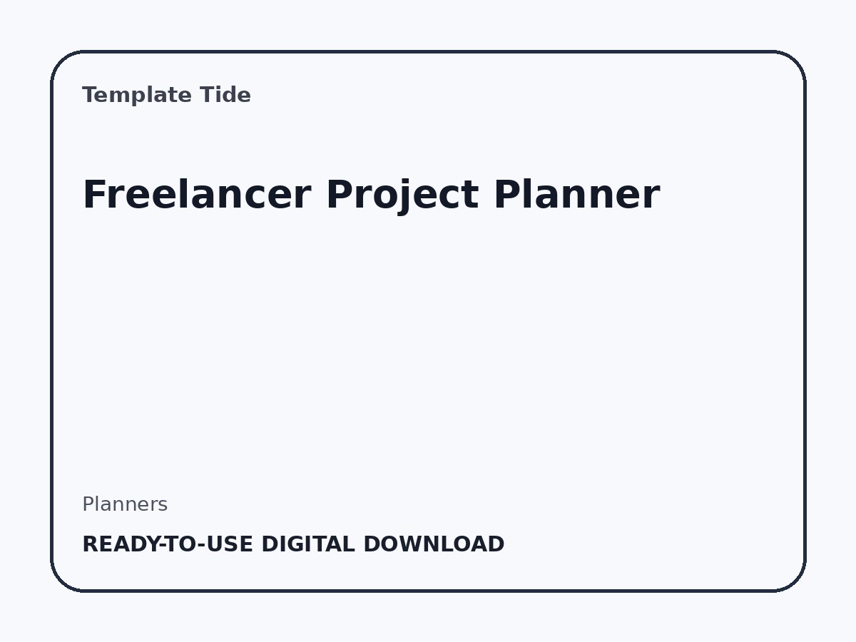 Freelancer Project Planner